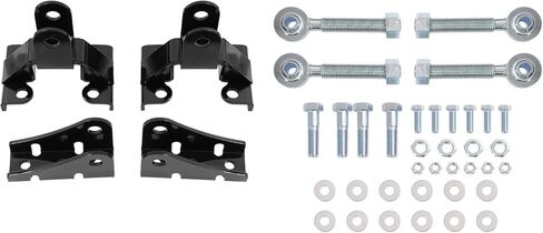 86" Steel Traction Tie Bars with Mounting Hardware - for Sierra Silverado 2001-2010 2500HD 3500HD 6.6L Long Bed Pickup Truck Replacement Parts - Black Powder Coated Traction Tie Bar Repair Set in Kuwait