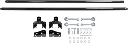 86" Steel Traction Tie Bars with Mounting Hardware - for Sierra Silverado 2001-2010 2500HD 3500HD 6.6L Long Bed Pickup Truck Replacement Parts - Black Powder Coated Traction Tie Bar Repair Set in Kuwait