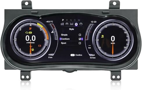 Compatible with Toyota Hilux/Fortuner 2015-2020 Car Upgrade Dashboard Digital Cluster System Auto Speedometer Instrument in Kuwait