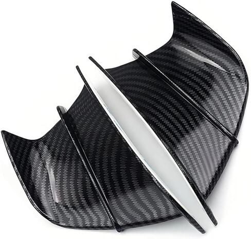 2 PCS Motorcycle Fairing Wings, Waterproof ABS Motorcycle Spoiler, Self-adhesive Aerodynamic Wing, Universal Motorcycles Winglet Modification Parts for Motorbikes Scooters (Carbon Fiber) in Kuwait