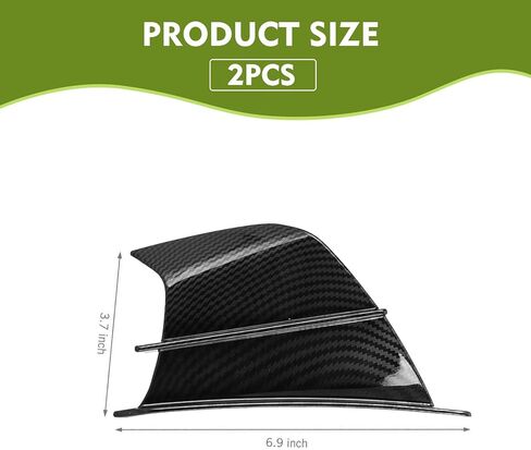 2 PCS Motorcycle Fairing Wings, Waterproof ABS Motorcycle Spoiler, Self-adhesive Aerodynamic Wing, Universal Motorcycles Winglet Modification Parts for Motorbikes Scooters (Carbon Fiber) in Kuwait