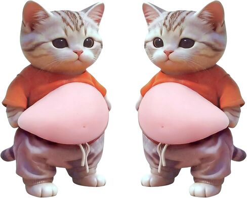 Door stoppers for wall- Cats(4 PCS) - Door knob wall Protector with Strong Back Adhesive - Quiet and Shock Absorbent Silicone Wall Protectors from Door Knobs - Silicone Material, Soft to the Touch in Kuwait