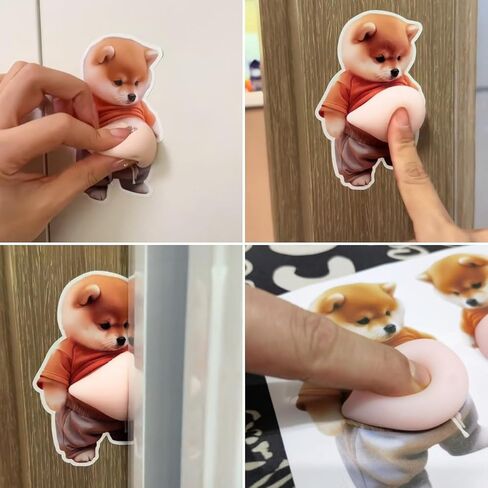 Door stoppers for wall- Cats(4 PCS) - Door knob wall Protector with Strong Back Adhesive - Quiet and Shock Absorbent Silicone Wall Protectors from Door Knobs - Silicone Material, Soft to the Touch in Kuwait