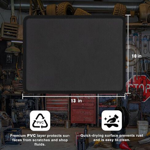 13"X10" Magnetic Tool Mat, Professional Non-Slip Magnetic Mat with PVC Protection Layer, Magnetic Tool Pad for Garage, Workshop & Auto Repair in Kuwait