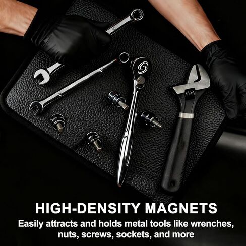 13"X10" Magnetic Tool Mat, Professional Non-Slip Magnetic Mat with PVC Protection Layer, Magnetic Tool Pad for Garage, Workshop & Auto Repair in Kuwait