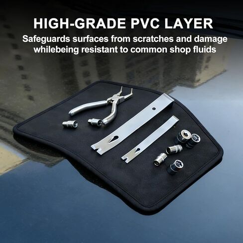 13"X10" Magnetic Tool Mat, Professional Non-Slip Magnetic Mat with PVC Protection Layer, Magnetic Tool Pad for Garage, Workshop & Auto Repair in Kuwait