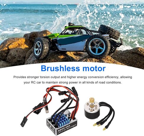 Drfeify RC Crawler Car ESC 45A Brushless Motor Electronic Speed Controller for MN128 MN78 Series Upgrades Part in Kuwait
