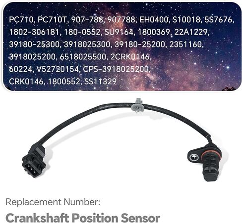 39180-25300 Engine Crankshaft Position Sensor Compatible with Santa Fe/Sonata/Tucson Forte/Magentis/Optima/Rondo/Sorento/Sportage Replace 39180-25200 907-788 in Kuwait