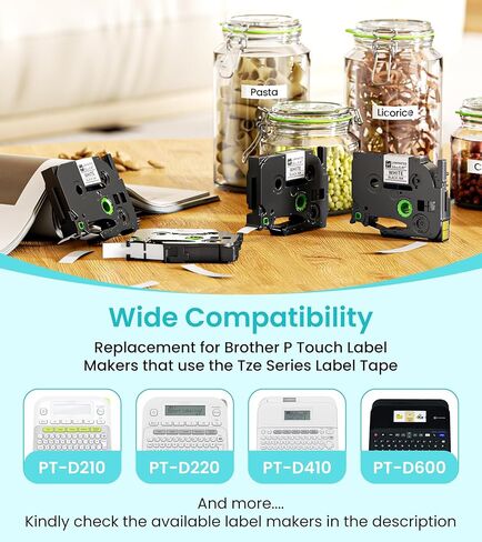 صانع الملصقات D210S مع 5PK شريط أبيض 12 مم مقاوم للماء، آلة ملصقات محمولة مع لوحة مفاتيح تعمل بالطاقة من النوع C، رموز متعددة لهدايا الأطفال في المدارس التجارية الصغيرة في المنزل، رمادي in Kuwait