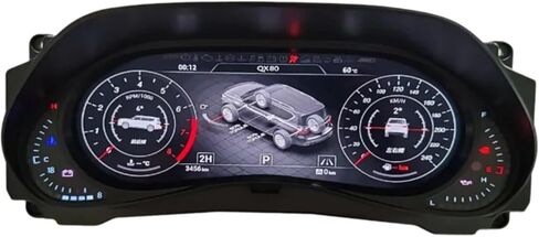 Digital Instrument Cluster Compatible with Infiniti QX80 2014-2025 12.3 Inch HD Virtual Cockpit Speedometer Dashboard Upgrade in Kuwait