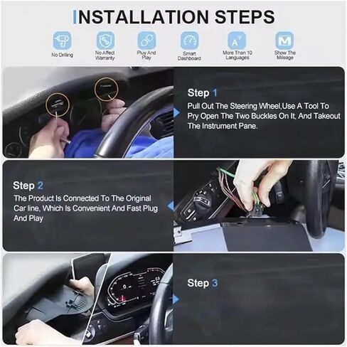 Cluster Digital Board Compatible With BMW 5/6/7 Series X3/X4/X5/X6 F01 F07 F10 F15 F16 F18 F25 F26 Odometer, Speedometer in Kuwait