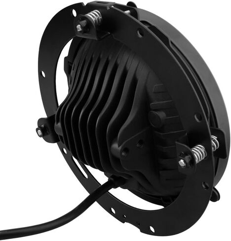 SUNPIE 7 inch Head light Black Compatible with H_arley Street Glide/Tri/Electra Glide, Compatible with Road King Softail Deluxe Heritage with Mount Bracket in Kuwait