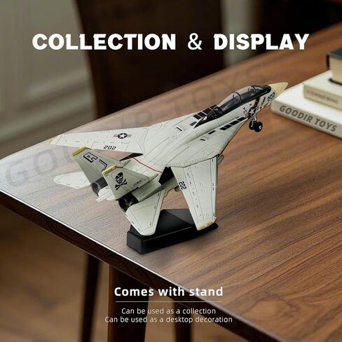 1:72 Scale F-14 Fighter Jet Quick Build Model Kit Plastic F14 Fun Toy Airplane Assembly Aircraft Model with Stand Kids Suit for Birthday (36PCS) in Kuwait