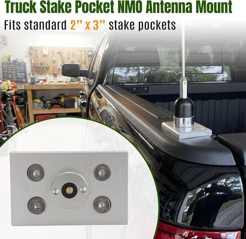for Truck Stake Pocket NMO Antenna Mount – Fit for Ford F-Series, Chevy Silverado, Ram 1500/2500/3500, Toyota Tundra in Kuwait