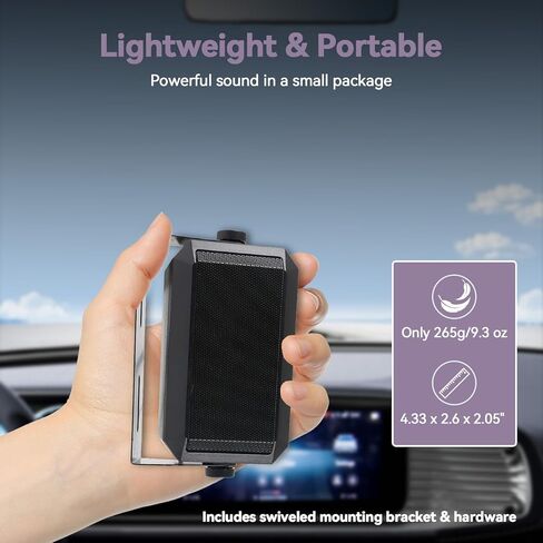 Retevis CB Radio Speaker, Rectangular External Communications Speaker, 3.5mm Jack Plug, Compatible with Retevis MB1 MB2 CB Radio (1Pack) in Kuwait