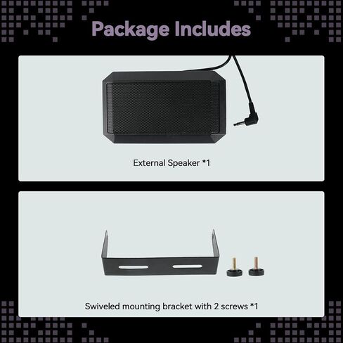 Retevis CB Radio Speaker, Rectangular External Communications Speaker, 3.5mm Jack Plug, Compatible with Retevis MB1 MB2 CB Radio (1Pack) in Kuwait