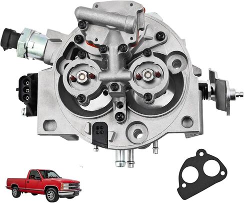 17087101 Throttle Body Compatible with Chevy for GMC 350 5.7L Truck Silverado Tahoe Suburban 1987-1990 TBI220 17087020 in Kuwait