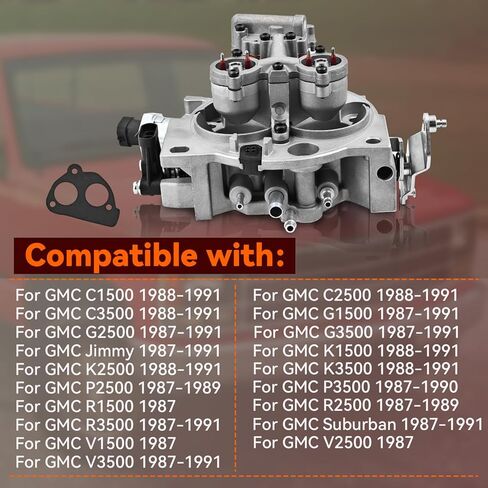 17087101 Throttle Body Compatible with Chevy for GMC 350 5.7L Truck Silverado Tahoe Suburban 1987-1990 TBI220 17087020 in Kuwait