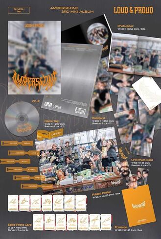 AMPERS&ONE LOUD & PROUD 3rd Mini Album [SMASH Ver.] Photobook + CD + 3 Photocard + Postcard + Poster (That's That) in Kuwait
