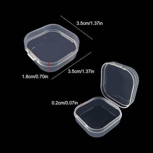 30Pcs Clear Jewelry Storage Cases, Travel Organizer Boxes for Necklace Bracelet Ring, Small Portable Holder in Kuwait