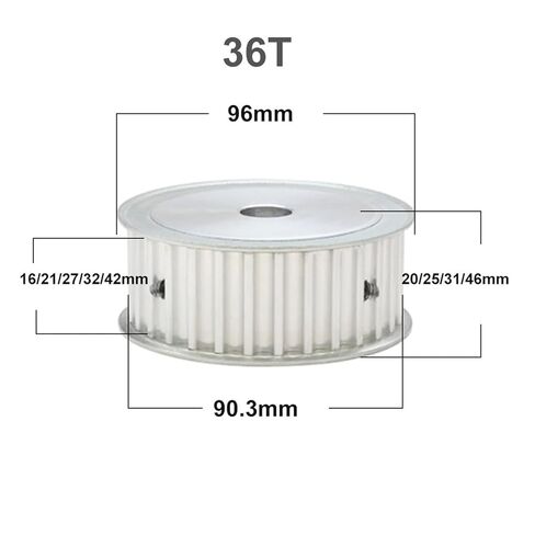1pcs 36Teeth HTD 8M Timing Pulley AF Type 36T Synchronous Wheel for Belt Width 15/20/25/30/40mm Bore 8-40mm(18mm-Keyway 6x2.8mm,32mm (for Belt 30mm)) in Kuwait