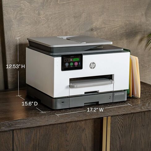 طابعة HP OfficeJet Pro 9135 اللاسلكية الكل في واحد نافثة للحبر الملونة، الطباعة، المسح الضوئي، النسخ، الفاكس، ADF، الطباعة/المسح الضوئي على الوجهين، الأفضل للمكتب، تجربة 3 أشهر من الحبر الفوري، قادرة على الذكاء الاصطناعي (C2WM0A) in Kuwait
