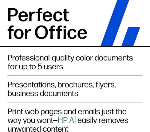 طابعة HP OfficeJet Pro 9135 اللاسلكية الكل في واحد نافثة للحبر الملونة، الطباعة، المسح الضوئي، النسخ، الفاكس، ADF، الطباعة/المسح الضوئي على الوجهين، الأفضل للمكتب، تجربة 3 أشهر من الحبر الفوري، قادرة على الذكاء الاصطناعي (C2WM0A) in Kuwait