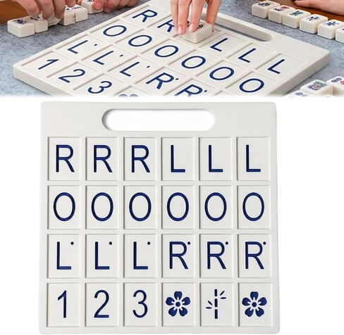 لوحة Solo Mahjong، لوحة التدريب باللون الأزرق، أداة ممارسة لوحات Solo Mahjong لتحسين التعرف على البلاط والاستراتيجية في المنزل in Kuwait