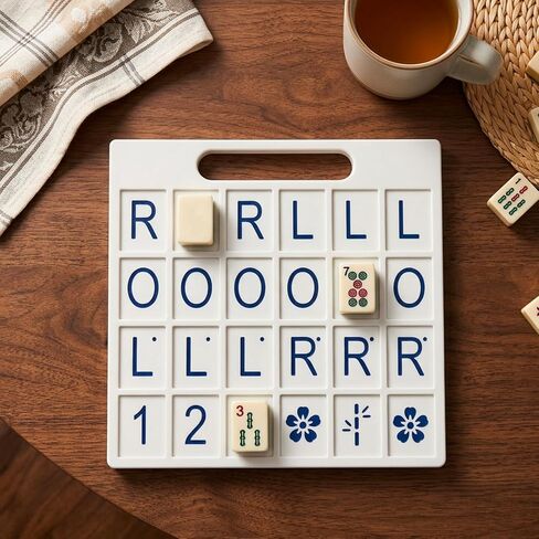 لوحة Solo Mahjong، لوحة التدريب باللون الأزرق، أداة ممارسة لوحات Solo Mahjong لتحسين التعرف على البلاط والاستراتيجية في المنزل in Kuwait