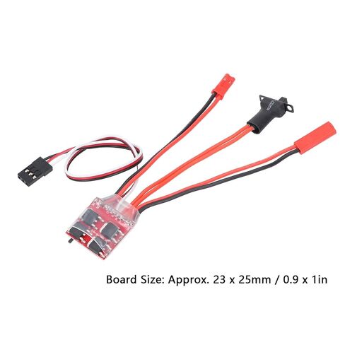 محرك ESC مصقول 30 أمبير، 5 قطع واجهة JST مايكرو 30 أمبير وحدة تحكم في السرعة الإلكترونية مع فرامل ثنائية الاتجاه لمحرك 130 180 260 1/16 1/24 1/18 طراز السيارة in Kuwait
