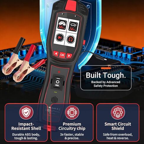 P150 Automotive Circuit Tester, 6-30V Power Circuit Probe Kit, Car Electrical Diagnostic Tool with AC/DC Voltage Test, Component Activation, Short Circuit Locator for 12V 24V Vehicles in Kuwait