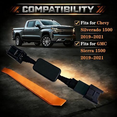 Auto Start Stop Eliminator Compatible with Chevy Silverado 1500 2019 2020 2021 and GMC Sierra 1500 2019 2020 2021, Plug & Play Disable A-Off Engine Disabler/Canceller, Autostop Harness Module in Kuwait