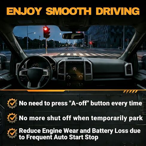 Auto Start Stop Eliminator Compatible with Chevy Silverado 1500 2019 2020 2021 and GMC Sierra 1500 2019 2020 2021, Plug & Play Disable A-Off Engine Disabler/Canceller, Autostop Harness Module in Kuwait