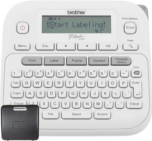 Brother P-Touch PTD220 Portable Label Maker for Home & Office Organization with Carrying Storage Case in Kuwait