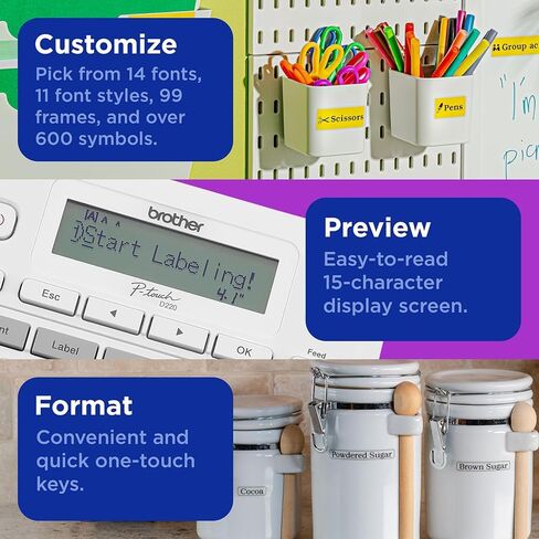 Brother P-Touch PTD220 Portable Label Maker for Home & Office Organization with Carrying Storage Case in Kuwait
