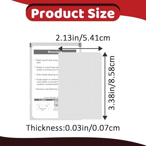 30 Pcs 60622 Cleaning Card Compatible with LabelWriter 450 550 4XL 5XL Label Printer, CR80 Dual Side Cleaning Sheets, Fits for POS Systems, Card Readers in Kuwait