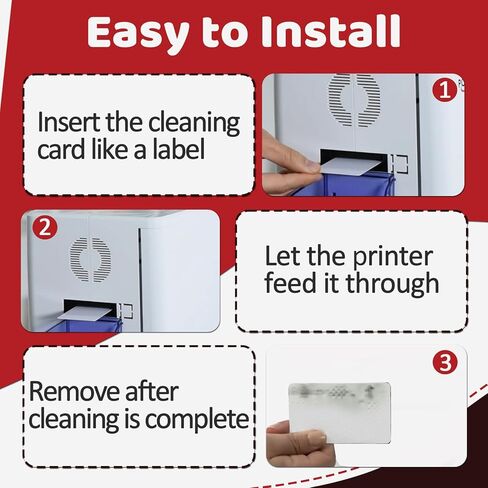 30 Pcs 60622 Cleaning Card Compatible with LabelWriter 450 550 4XL 5XL Label Printer, CR80 Dual Side Cleaning Sheets, Fits for POS Systems, Card Readers in Kuwait