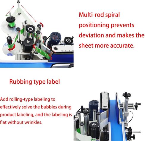 Automatic Round Bottle Labeling Machine High Speed Labeling Machine Desktop Conveyor Round Bottle Label Applicator in Kuwait