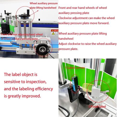 Automatic Round Bottle Labeling Machine High Speed Labeling Machine Desktop Conveyor Round Bottle Label Applicator in Kuwait