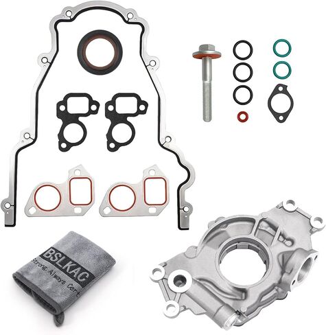 High Volume LS Oil Pump Kit M295HV with Gaskets & Balancer Bolt for GM 4.8,5.3,6.0L V8 Engines Compatible with Chevrolet Silverado Avalanche Suburban Tahoe Trailblazer GMC Sierra (1999-2020) in Kuwait