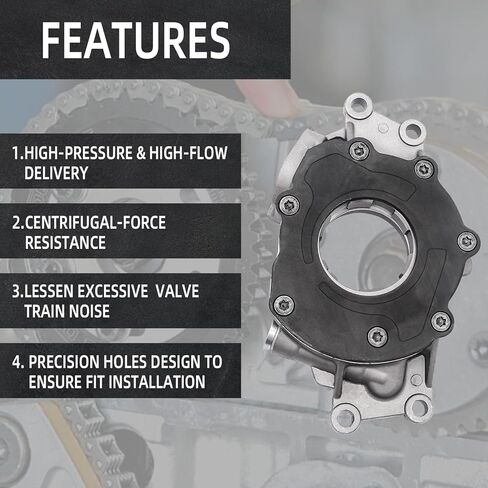 High Volume LS Oil Pump Kit M295HV with Gaskets & Balancer Bolt for GM 4.8,5.3,6.0L V8 Engines Compatible with Chevrolet Silverado Avalanche Suburban Tahoe Trailblazer GMC Sierra (1999-2020) in Kuwait