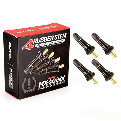 مجموعة صمامات مطاطية من Autel مكونة من 4 قطع، مشبك مطاطي بديل لمستشعر MX-TPMS في ساق الصمام، لأجهزة استشعار TPMS in Kuwait