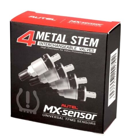 Autel MXSENSORRVK طقم صمامات معدنية بديلة (الكمية 4) 4 سيقان صمام ضغط معدني لمستشعر الإطارات Autel TPMS in Kuwait