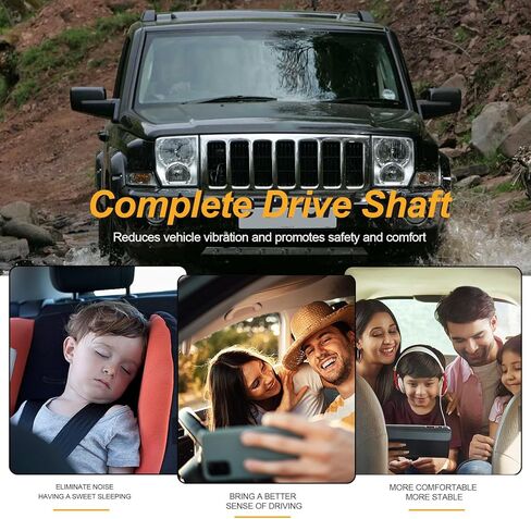 Rear Complete Drive Shaft Fits for 2014-2023 Jeep Cherokee KL AWD/4WD Precision Balanced Driveshaft Assembly Replaces 986516 52123612AA 52123612AB 52123612AC 52123612AD in Kuwait