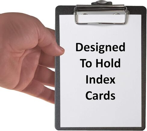 Mini Clipboards 4" x 6" - Great for Small Notepads - 2 Pack (Black (Deluxe Version)). in Kuwait