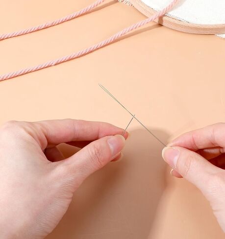 12 PCS Punch Needle Threaders, 7.87 Inch Long Needle Threader for Embroidery Floss, Easy Threading for Punch Needles Tool, Yarn & Cross Stitch Sewing Accessories (Green & White) in Kuwait