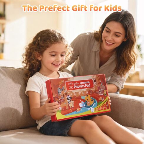 Learn to Read & Spell Phonics Pad, Interactive Electronic Learning Pad with 242 Sound Pages Card, Fun Learning Activities for Kids 3-10 Years Old in Kuwait