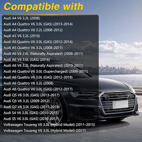 FUSCH 3.0L 3.2L مقياس زيت المحرك متوافق مع Audi A4 A5 A6 A8 Quattro 2008-2018، لأودي Q5 Q7 S4 S5 V6 2013-2019، استبدل 921-192 06E115611H in Kuwait