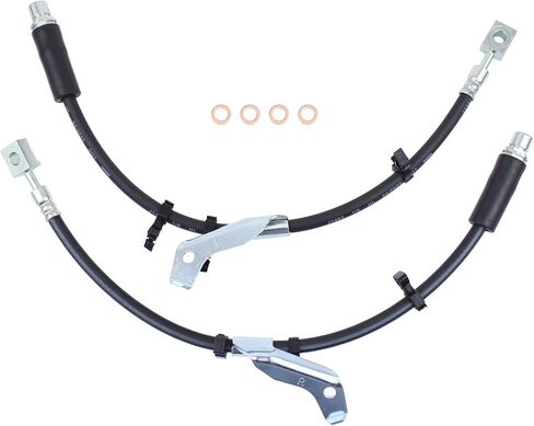 Pair Front Driver and Passenger Side Brake Hydraulic Hose for GMC Terrain for Chevrolet Equinox 2010-2017 in Kuwait