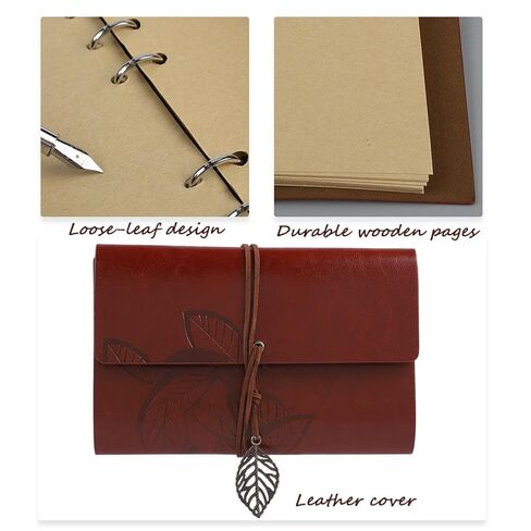 Quill Pen and Ink Set,Intage Calligraphy Feather Dip Pen Ink Leather Notebook Set,Including Feather Pen, Pen Nib Base, Notebook,Ink,Stationery Box for Him Men Dad (White) in Kuwait